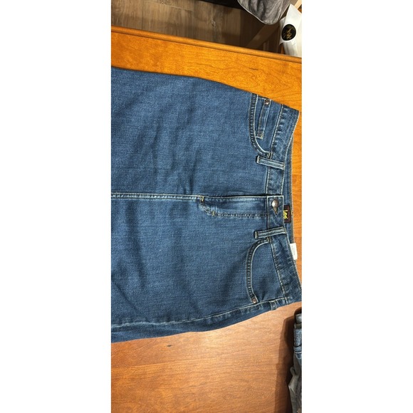Vintage Lee Ladies Medium Blue Denim Jean Mini Skirt Size M/ 32" Waist Sz 10 - Picture 3 of 7